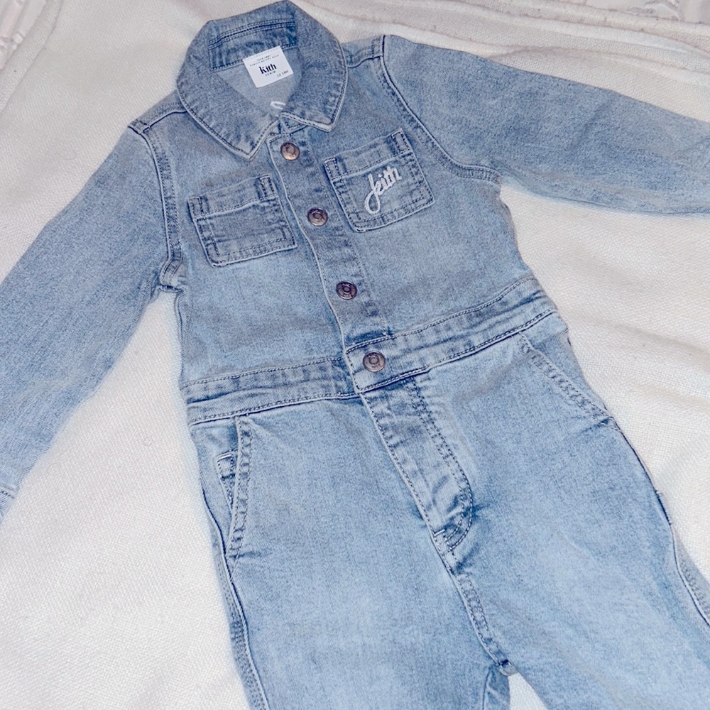 KITH KIDS BABY DENIM WORKMAN SUIT